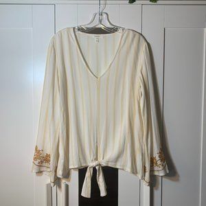 Maurices Embroidered Bell Sleeve Top!